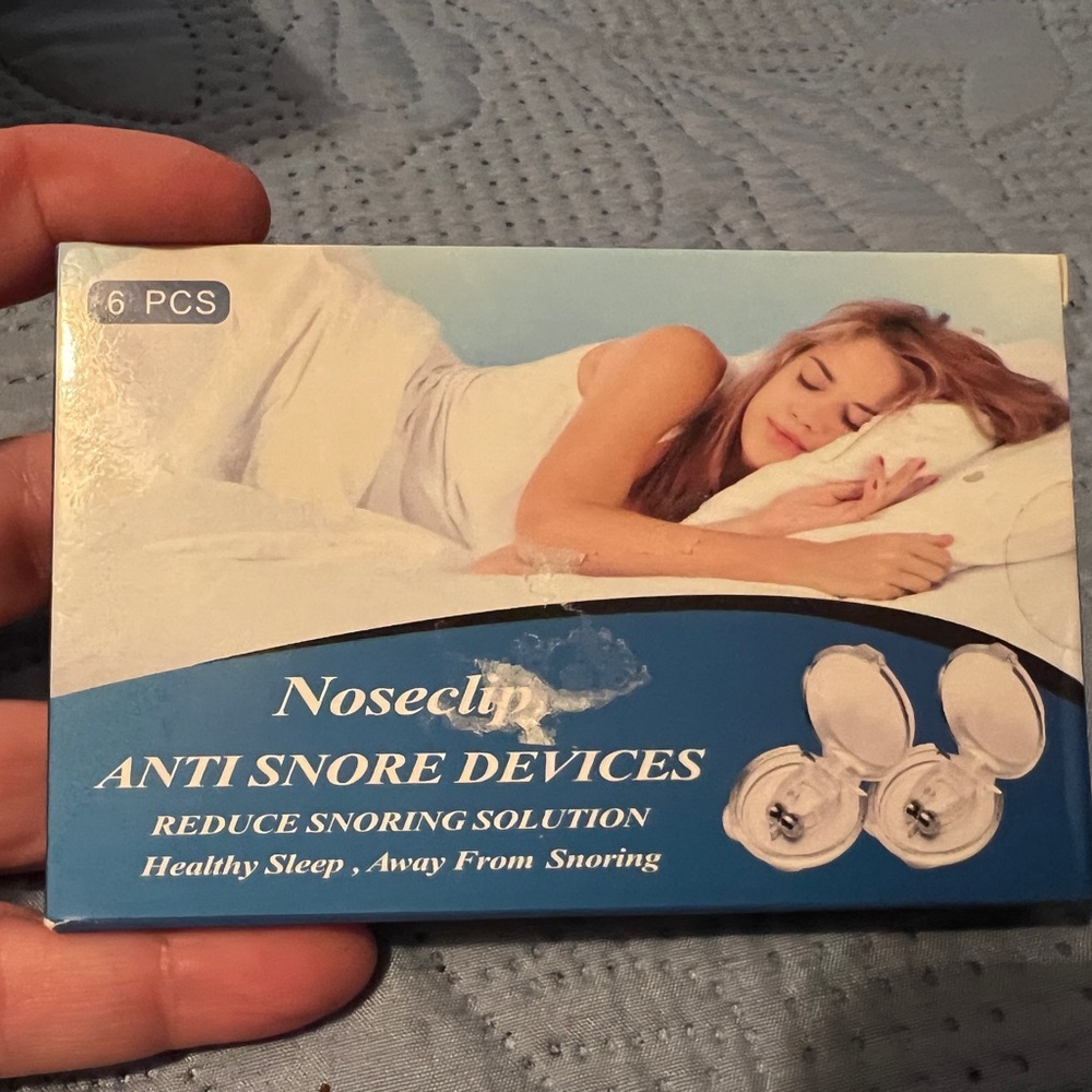 5 items for $20 - Blue and White Anti-Snore Devices for Peaceful Sleep